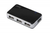 Digitus USB 2.0, 4-Port Hub, 4x USB A/F, 1x USB Bmini/F DA-70220