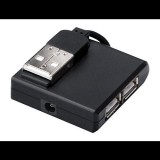 Digitus USB 2.0 mini 4-port Hub fekete (DA-70217) (DA-70217) - USB Elosztó