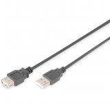 DIGITUS USB 2.0 Verlängerungskabel, 3m, schwarz (AK-300202-030-S)