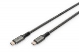 Digitus USB 4.0 Type-C connection cable 1m Black DB-300443-010-S