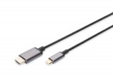 Digitus USB-C to HDMI male/male cable 1,8m Black DA-70821