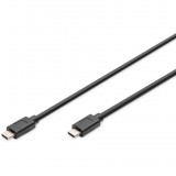 DIGITUS USB Type-C Gen2 Anschlusskabel, Type-C to C, 1m, sw (AK-300139-010-S)