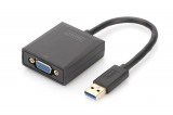Digitus USB3.0 to VGA Adapter Black DA-70840