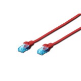 Digitus UTP CAT5e patch kábel 2 m (piros)