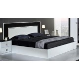 Dima DI Amal franciaágy keret - fehér-fekete