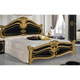Dima DI Amalfi franciaágy keret - fekete-arany