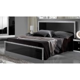 Dima DI Dolly franciaágy keret, 180x200 cm - fehér-fekete