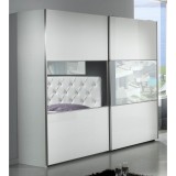 Dima DI Eva 2 tolóajtós gardróbszekrény, 200 cm - fehér