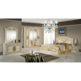 Dima DI Kate hálószoba - bézs, 160x200 cm ággyal, 4-ajtós szekrénnyel