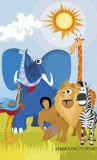 Dimex AFRICA ANIMALS fotótapéta, poszter, vlies alapanyag, 150x250 cm