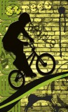 Dimex BICYCLE GREEN fotótapéta, poszter, vlies alapanyag, 150x250 cm