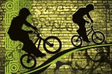 Dimex BICYCLE GREEN fotótapéta, poszter, vlies alapanyag, 375x250 cm