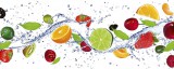 Dimex FRUITS IN WATER fotótapéta, poszter, vlies alapanyag, 375x150 cm