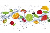 Dimex FRUITS IN WATER fotótapéta, poszter, vlies alapanyag, 375x250 cm