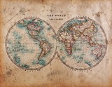 Dimex HEMISPHERES OF EARTH fotótapéta, poszter, vlies alapanyag, 375x250 cm