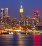 Dimex MANHATTAN AT NIGHT fotótapéta, poszter, vlies alapanyag, 225x250 cm