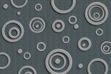 Dimex METAL CIRCLES fotótapéta, poszter, vlies alapanyag, 375x250 cm