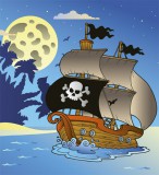 Dimex PIRATE SHIP fotótapéta, poszter, vlies alapanyag, 225x250 cm