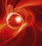 Dimex RED ABSTRACT fotótapéta, poszter, vlies alapanyag, 225x250 cm