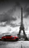 Dimex RETRO CAR IN PARIS fotótapéta, poszter, vlies alapanyag, 150x250 cm