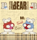 Dimex TEDDY BEAR fotótapéta, poszter, vlies alapanyag, 225x250 cm