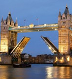 Dimex TOWER BRIDGE NIGHT fotótapéta, poszter, vlies alapanyag, 225x250 cm