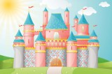 Dimex Vlies Fotótapéta - Pink castle - 375x250 cm