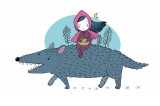 Dimex Vlies Fotótapéta - Red Riding Hood - 375x250 cm