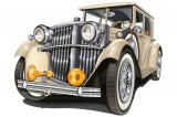 Dimex Vlies Fotótapéta - Retro Car in Beige - 375x250 cm