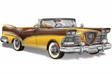Dimex Vlies Fotótapéta - Retro Yellow Cabriolet - 375x250 cm