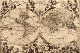 Dimex Vlies Fotótapéta - Vintage World Map - 375x250 cm