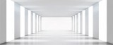 Dimex WHITE CORRIDOR fotótapéta, poszter, vlies alapanyag, 375x150 cm