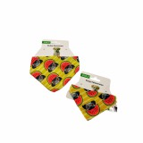 Dinnyés-mopszos kutyakendő, állítható nyakörvvel - M-es