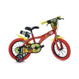 Dino Bikes Bing piros kerékpár 14-es méretben