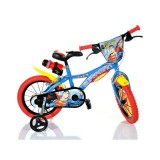 Dino Bikes Superman fekete kerékpár 14-es méretben