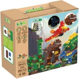 Dinó világ | építőjáték | 500 db építőkocka | BiOBUDDi BB-2032