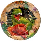 Dínós party papírtányér 18cm 10db-os kiszerelésben 72571