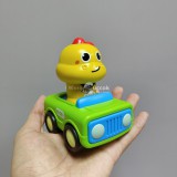 Dinoszaurusz autós játék 3+ éves gyerekeknek, toló-húzós járgány