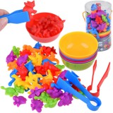 Dinoszaurusz figurák tanulási színek számolás #4358