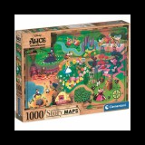 Disney: Alice csodaországban térkép puzzle 1000db-os - Clementoni