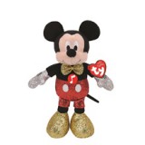 Disney Beanie Babies plüss figura MICKEY ÉS MINNIE, 25 cm - csillogós Mickey hanggal (1)