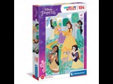 Disney hercegnők 104 db-os supercolor puzzle - Clementoni