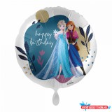 Disney Jégvarázs Leaf Happy Birthday fólia lufi 43 cm