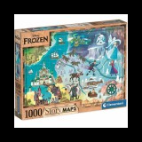 Disney: Jégvarázs térkép puzzle 1000db-os - Clementoni