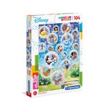Disney mesehősök Supercolor puzzle 104db-os - Clementoni