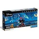 Disney - Mickey és Minnie varázslatos éjszakája 1000db-os panoráma puzzle poszterrel - Clementoni