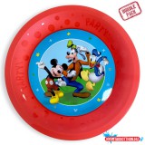 Disney Mickey Rock the House micro prémium műanyag lapostányér 4 db-os szett 21 cm