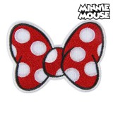 Disney Minnie Mouse varrható masni jelkép, táskára, pénztárcára, dzsekire, 8,5 cm