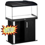 DIVERSA Akvárium STARTUP 80 LED Expert 17W - egyenes + COMFORT fekete állvány