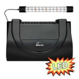 DIVERSA Akváriumfedél világítással 40x25cm LED EXPERT 6W - FEKETE, egyenes